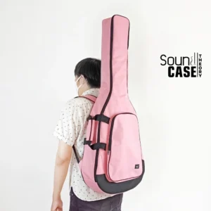 Tas (Softcase) Gitar Akustik Jumbo – Pink