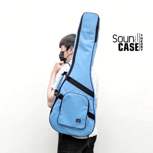 Tas (Softcase) Gitar 3/4 Akustik – Biru Muda