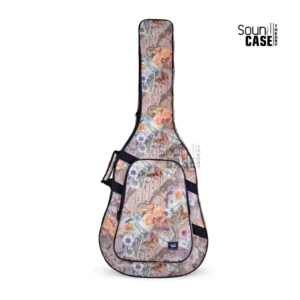 Tas (Softcase) Gitar Akustik Jumbo – Motif Kompas Cokelat
