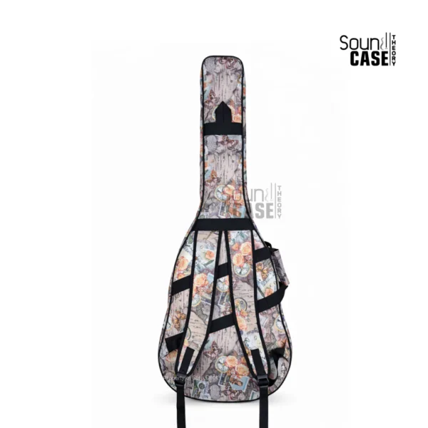 Tas (Softcase) Gitar Akustik Jumbo – Motif Kompas Cokelat